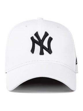 NEW ERA Cappello Bianco/Nero Visiera Curva