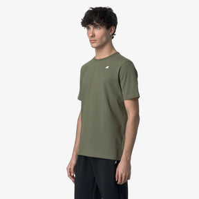K-WAY T-Shirt Adam Light Stretch Verde Militare