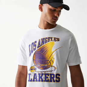 NEW ERA Completino Lakers Con Stampa Centrale E Pantalocino Multilogo Bianco/Viola