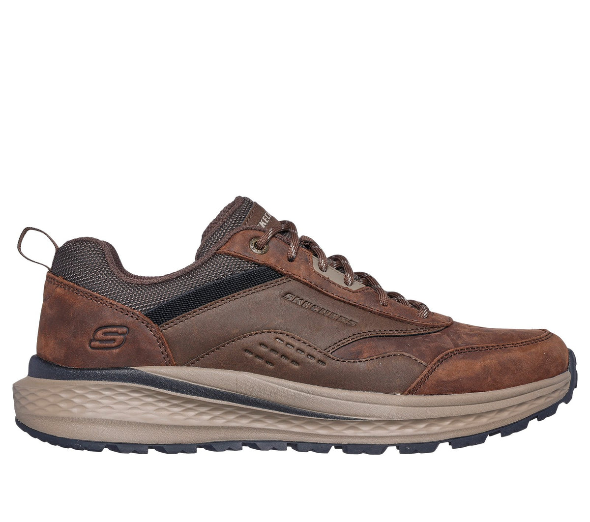 SKECHERS Air Cooled Memory Foam Relaxed Fit Marrone