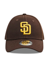 NEW ERA Cappello Visiera Curva Logo San Diego Marrone/Giallo