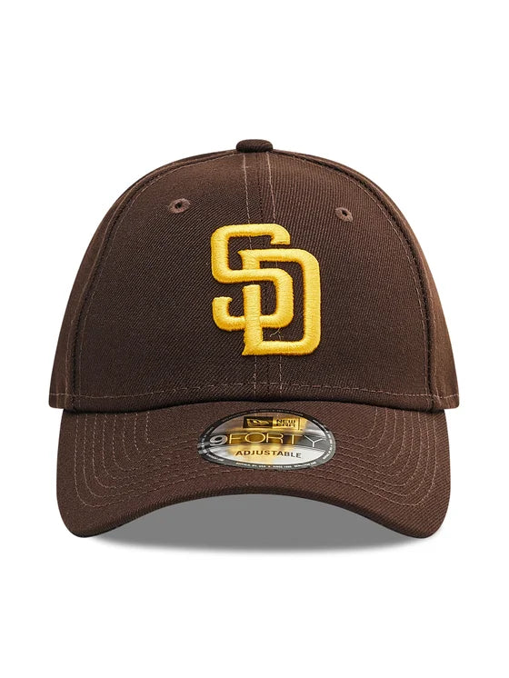 NEW ERA Cappello Visiera Curva Logo San Diego Marrone/Giallo