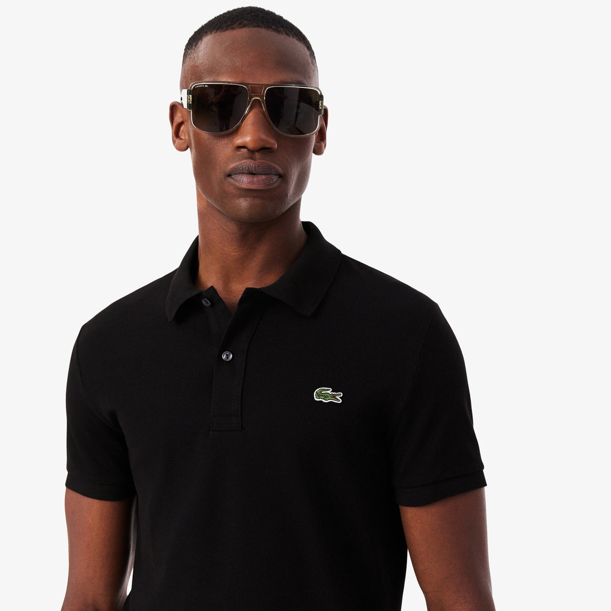 LACOSTE Polo Slim Fit In Piqué L.12.12 Nera