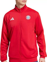 ADIDAS Bayern Monaco Tuta Acetata Con Zip Senza Cappuccio Rossa