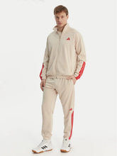 Adidas Adidas Tuta Completa Acetata Performance Uomo Beige Rossa - Tuta completa - Tommaseo Clothing