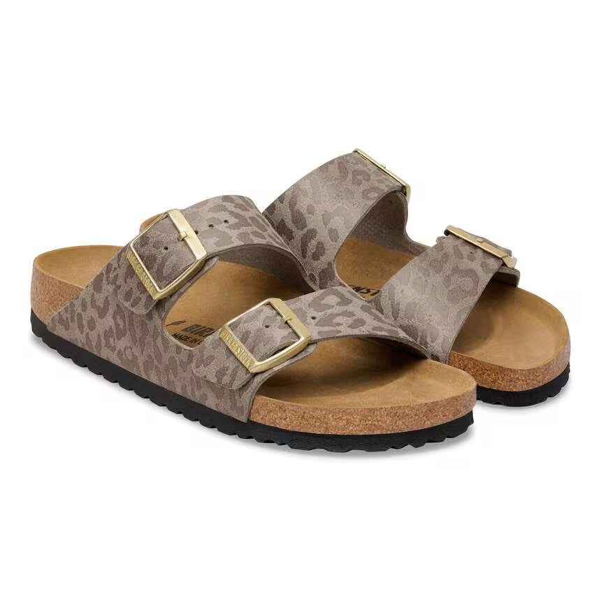 BIRKENSTOCK Arizona BS Leo Grey Taupe Beige Maculata