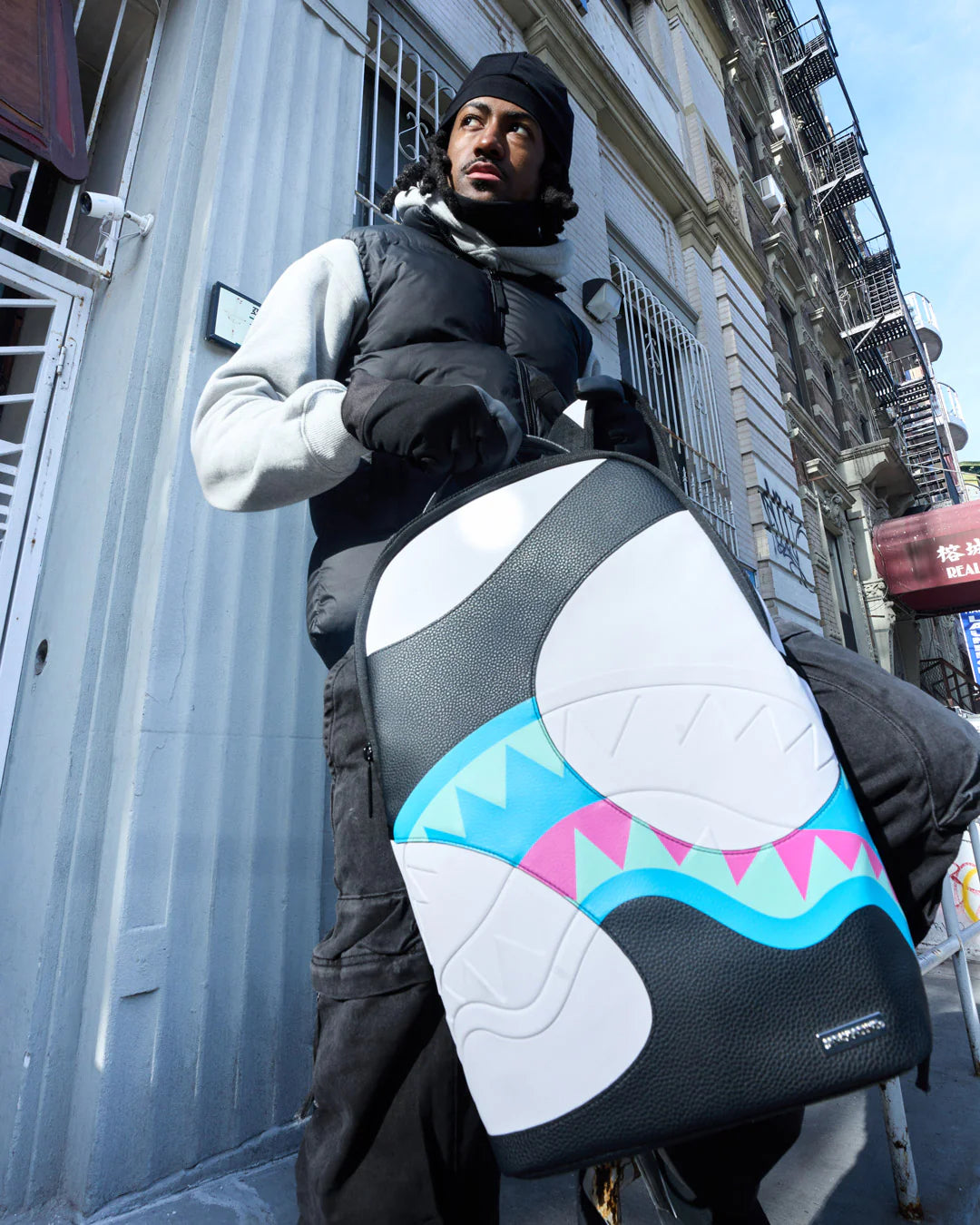 SPRAYGROUND Zaino Dreamscape DLXSV Bianco/Nero/Multicolor