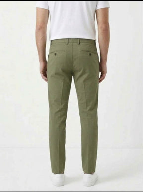 PIZETAONE Pantalone T.A. Skinny Verde Militare