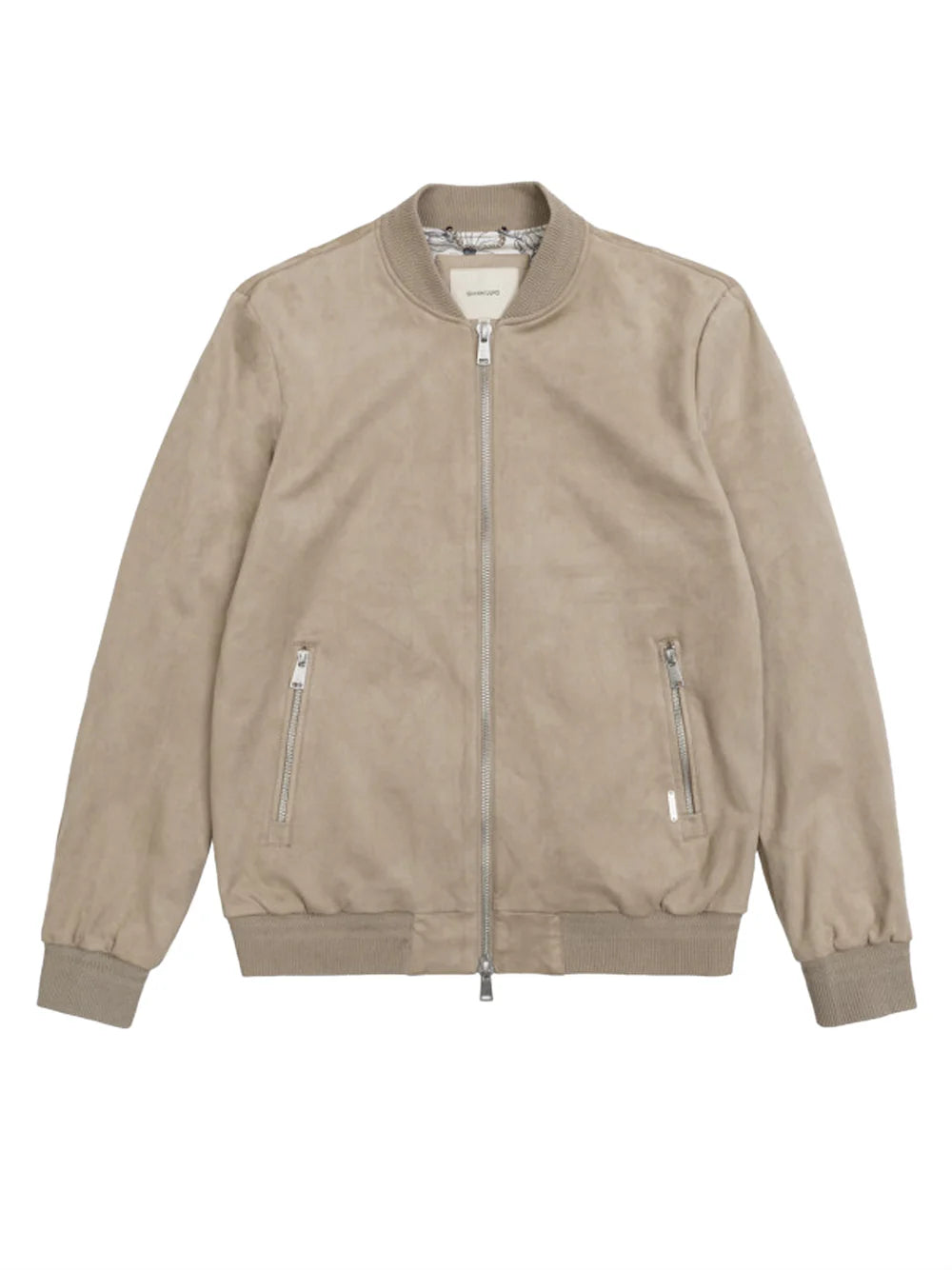 GIANNI LUPO Jacket In Renna Collo Alla Coreana Beige