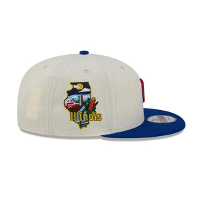 NEW ERA 9FIFTY Cappello Visiera Dritta Chicago Cubs Beige/Blu