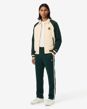 LACOSTE Coordinato Giacca College + Pantalone Della Tuta Beige/Verde