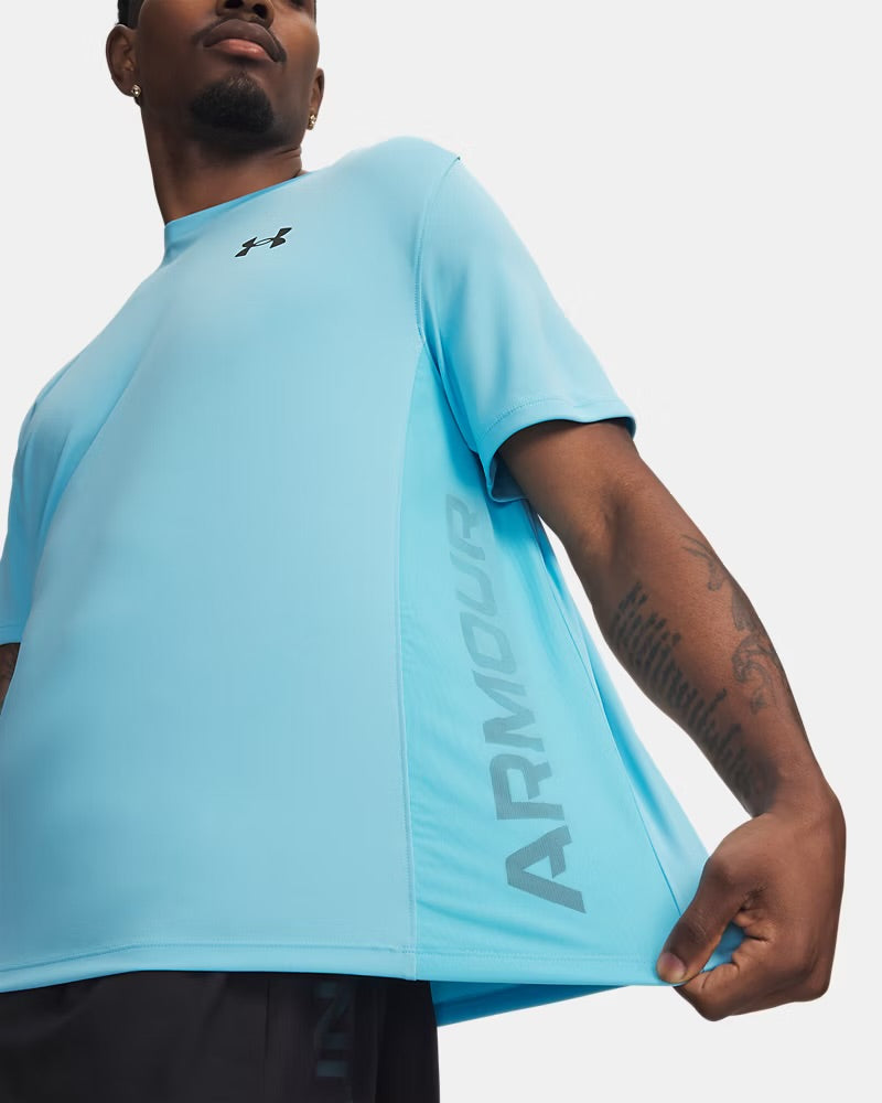UNDER ARMOUR T-Shirt Tech Utility Azzurra