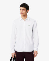 LACOSTE Camicia Regular Fit Bianca