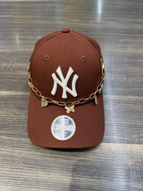 NEW ERA CUSTOM NY MARRONE CON CATENA DONNA