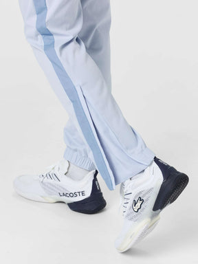 LACOSTE Tuta In Microfibra Impermeabile Con Zip E Dettagli a Contrasto Azzurra