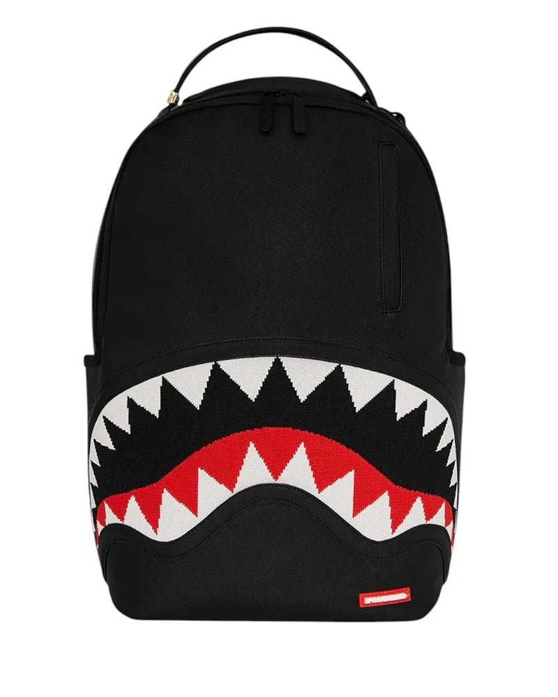SPRAYGROUND Zaino In Pelle Fly Knit Mouth Nero