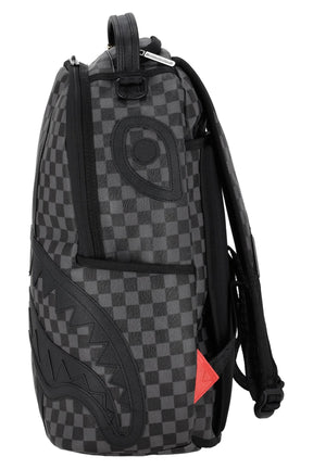 SPRAYGROUND Zaino In Pelle Henny Black Checkered Sharkmouth Nero