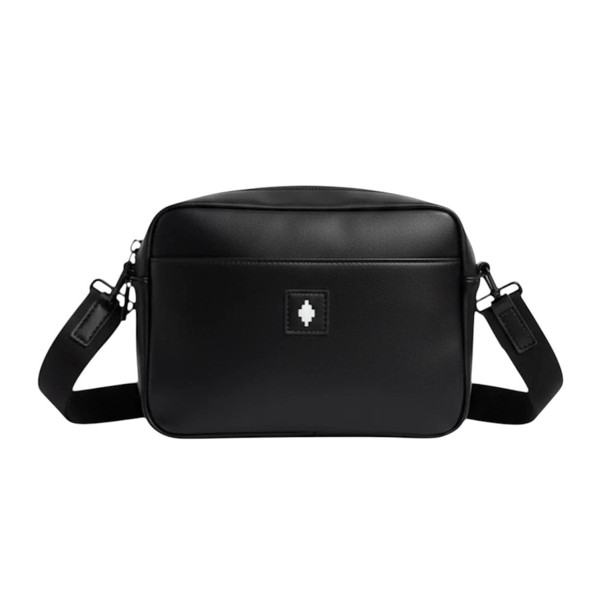 COUNTY OF MILAN MARCELO BURLON Tracolla in Ecopelle Basic Nero