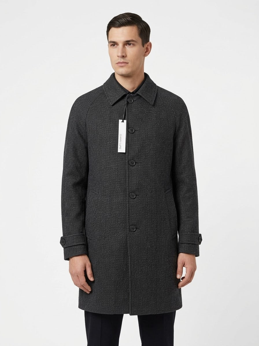 GIANNI LUPO Cappotto Lungo Nero 26/27