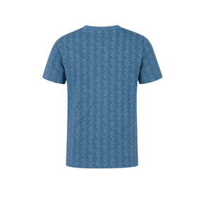 LACOSTE T-Shirt Monogram Bambino/Bambina Basic Blu