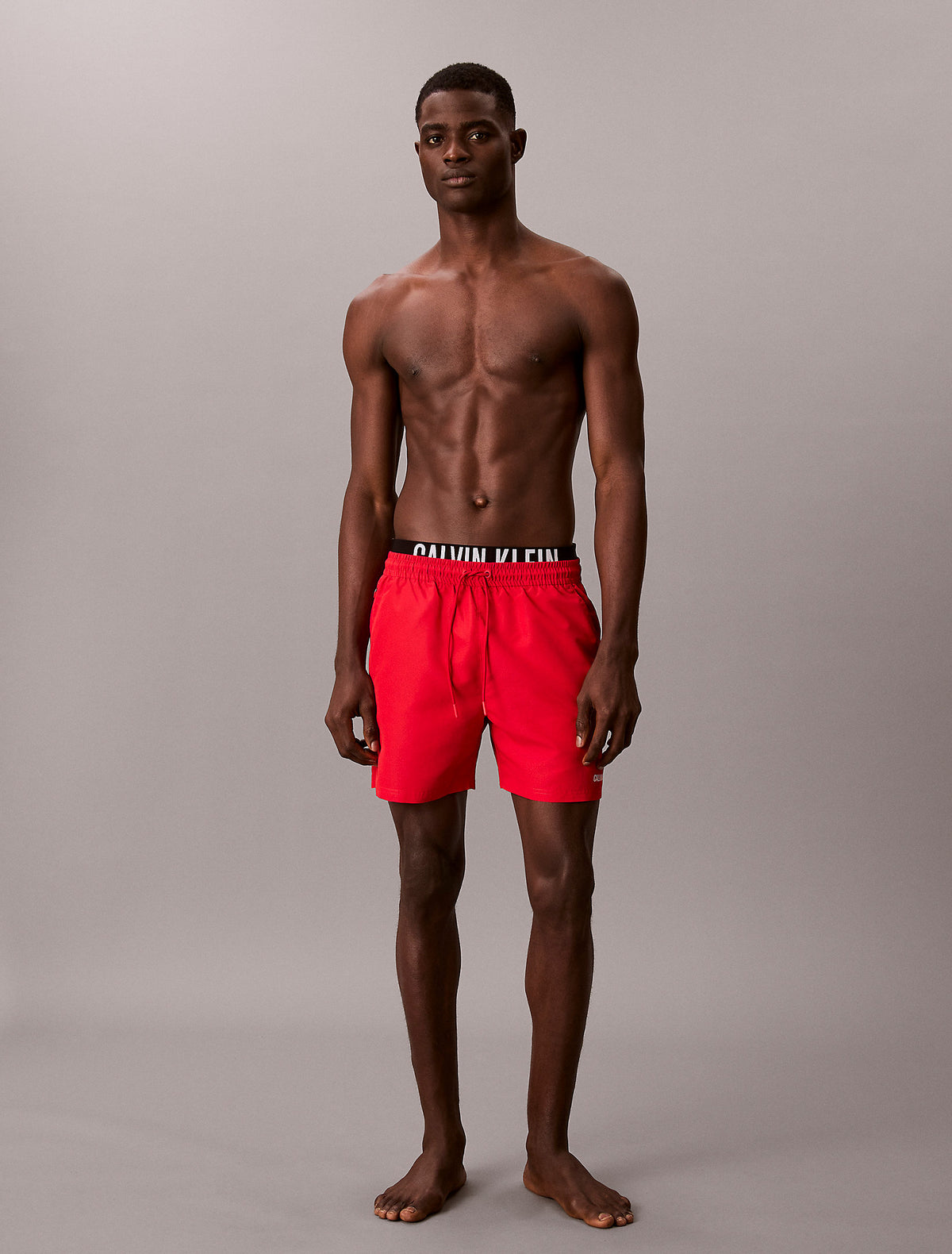 Calvin Klein Costume Da Bagno Con Elastico Rosso