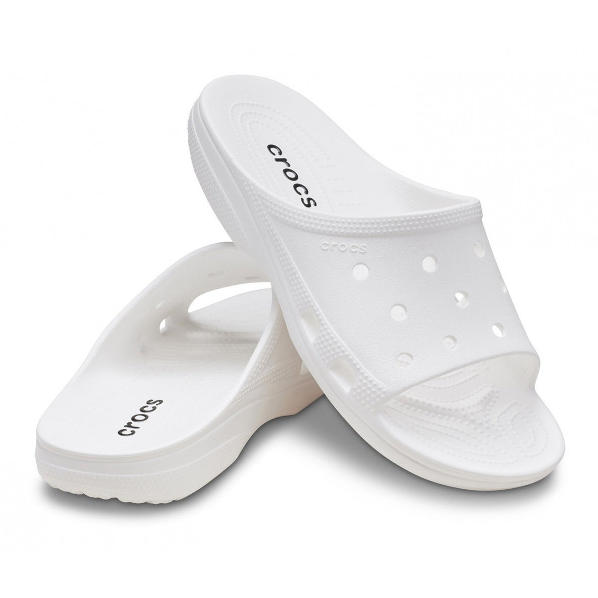 CROCS Ciabatta In Gomma Saturday Slide Bianca