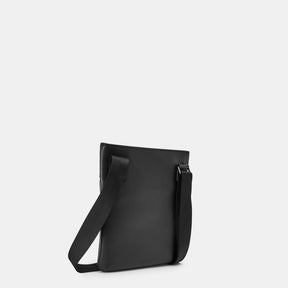 LACOSTE Monogram Marsupio Flat Crossover Bag Tono su Tono Nero