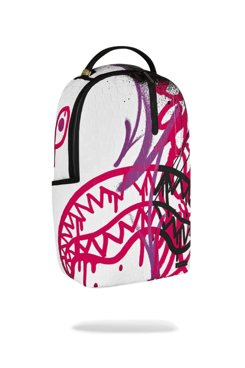 SPRAYGROUND Zaino GRAFF MAYHEM RMX Bianco Multicolor