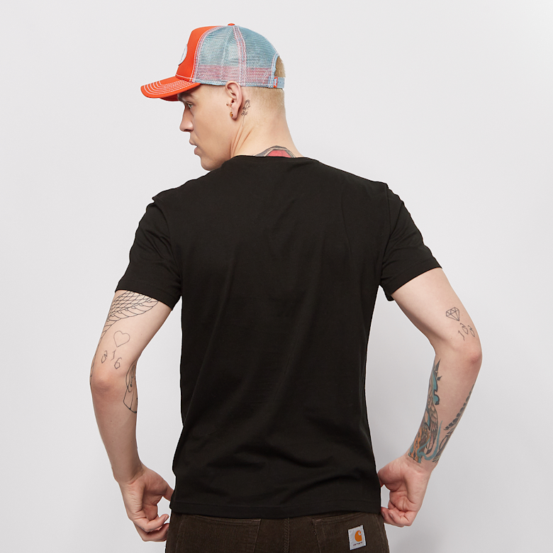 LACOSTE T-Shirt Basic in Cotone Nero