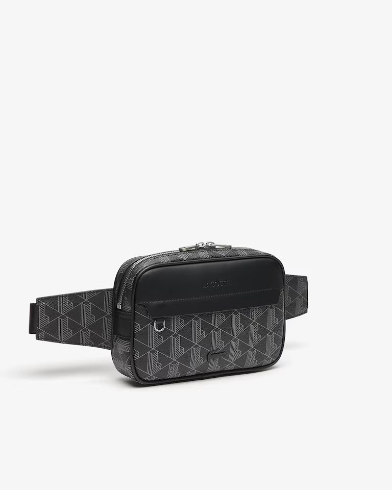 Lacoste Marsupio Monogram The Blend Nero
