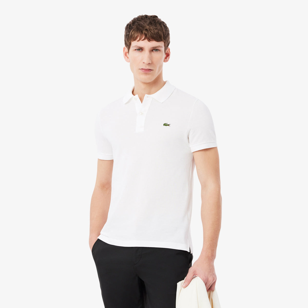 LACOSTE Polo regular fit  In Piqué L.12.12 Bianca