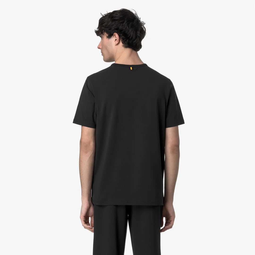 K-WAY T-Shirt Adam Light Stretch Nero