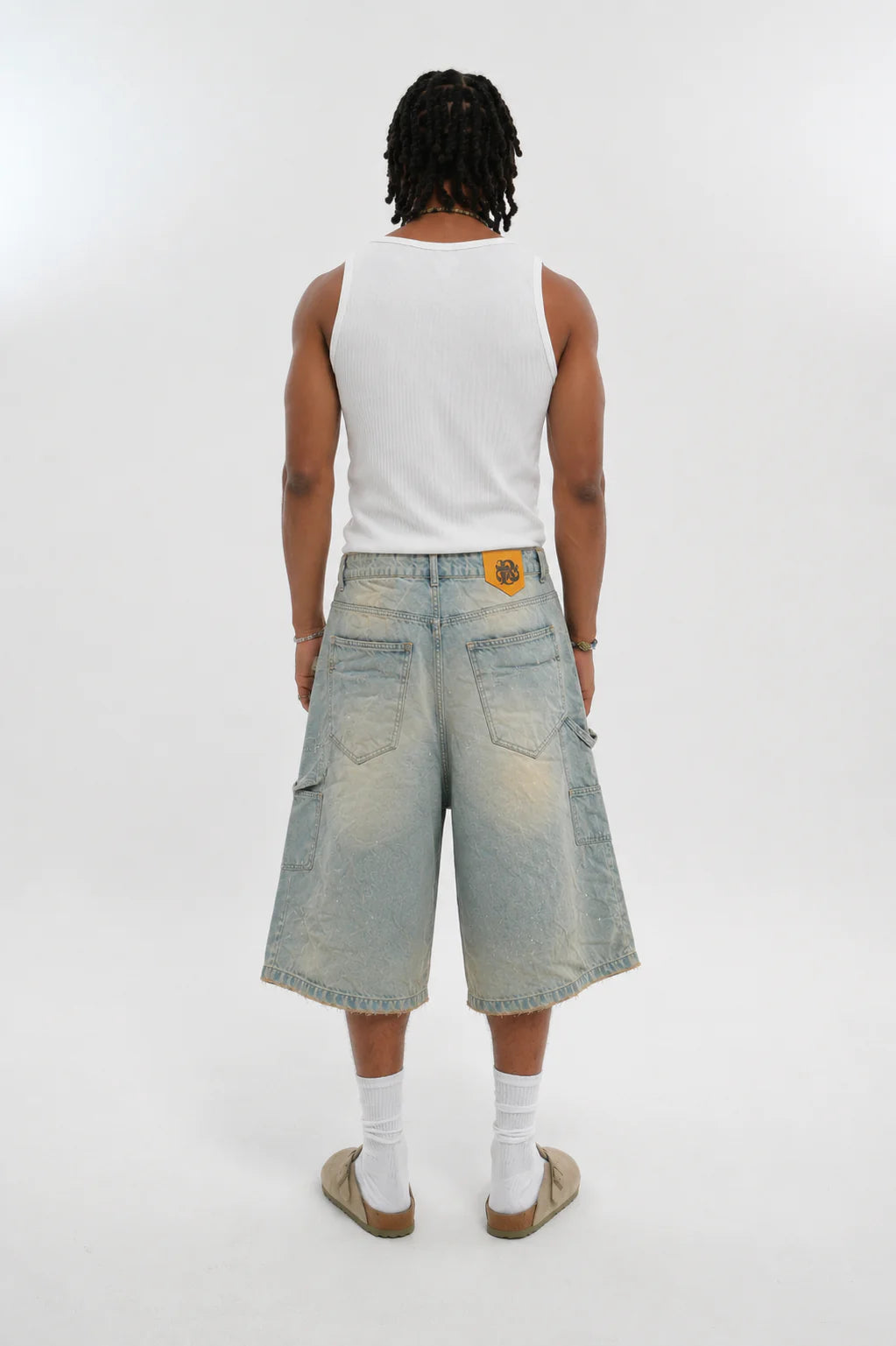 BUTISH Jeans Jorts Carpenter Sabbiato