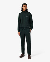 LACOSTE Tuta Monogram Con Zip Verde Scuro