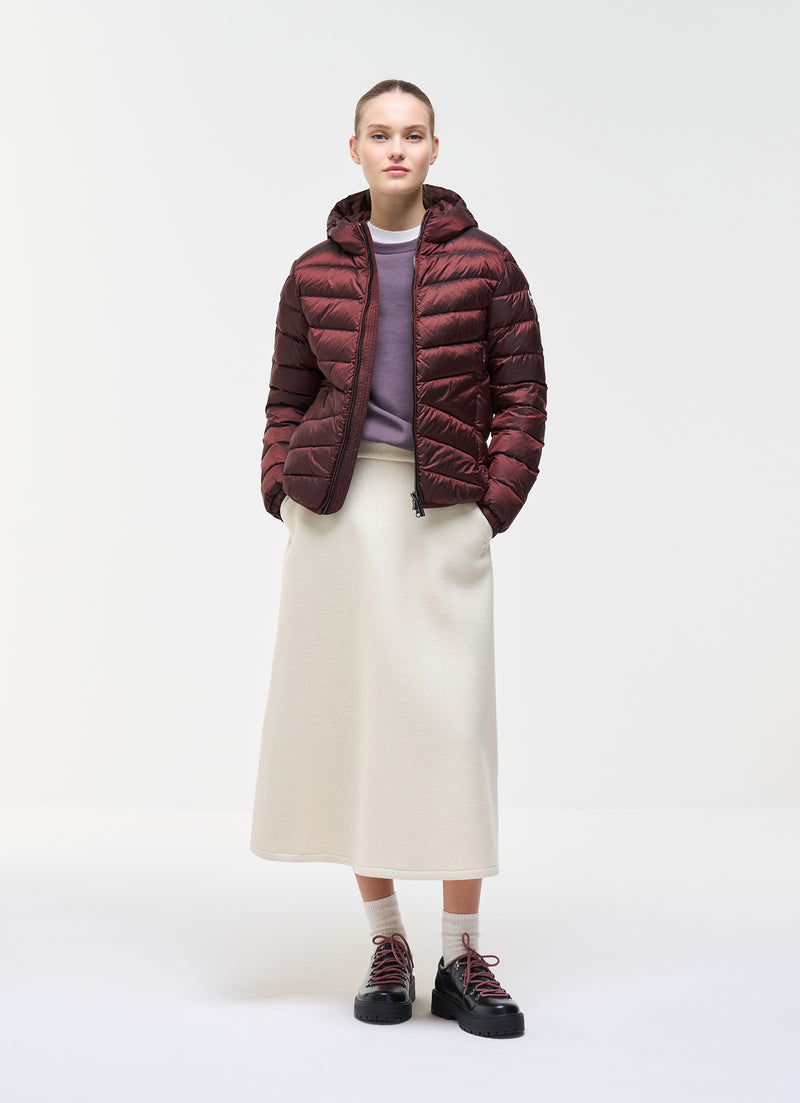 COLMAR Donna Piumino Icon Fasciato Con Cappuccio Bordeux 26/27
