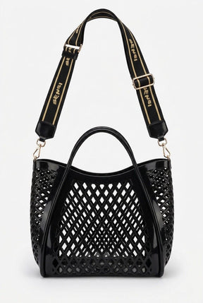SENSI FLAMINGO BAG Borsa con Tracolla Rimovibile Nera
