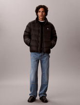 CALVIN KLEIN Giubbotto Invernale Bomber Con Logo Piccolo Sul Petto Nero 26/27