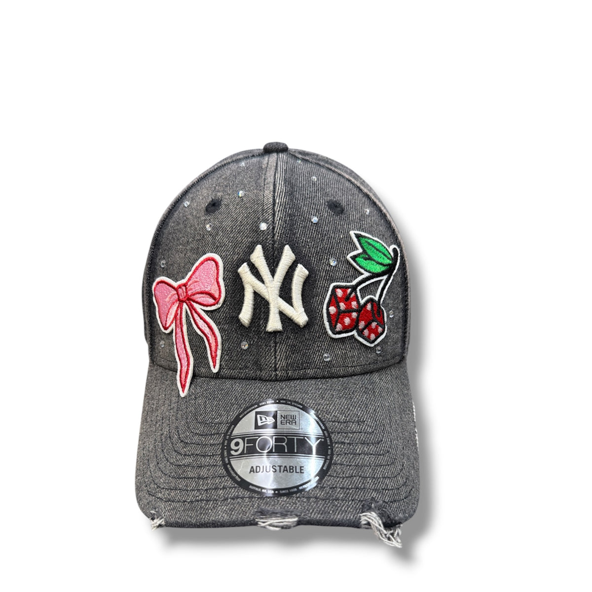 NEW ERA NY CUSTOM PATCH IN DENIM GRIGIO DONNA