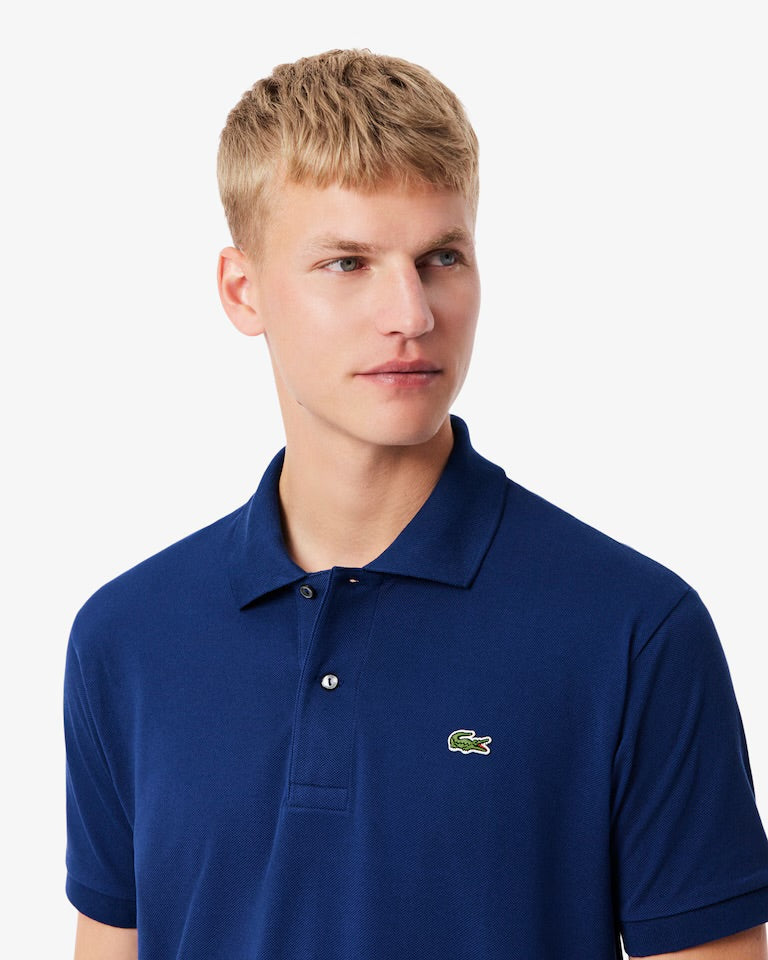 LACOSTE Polo Classic Fit In Piqué L.12.12 Blu Marino