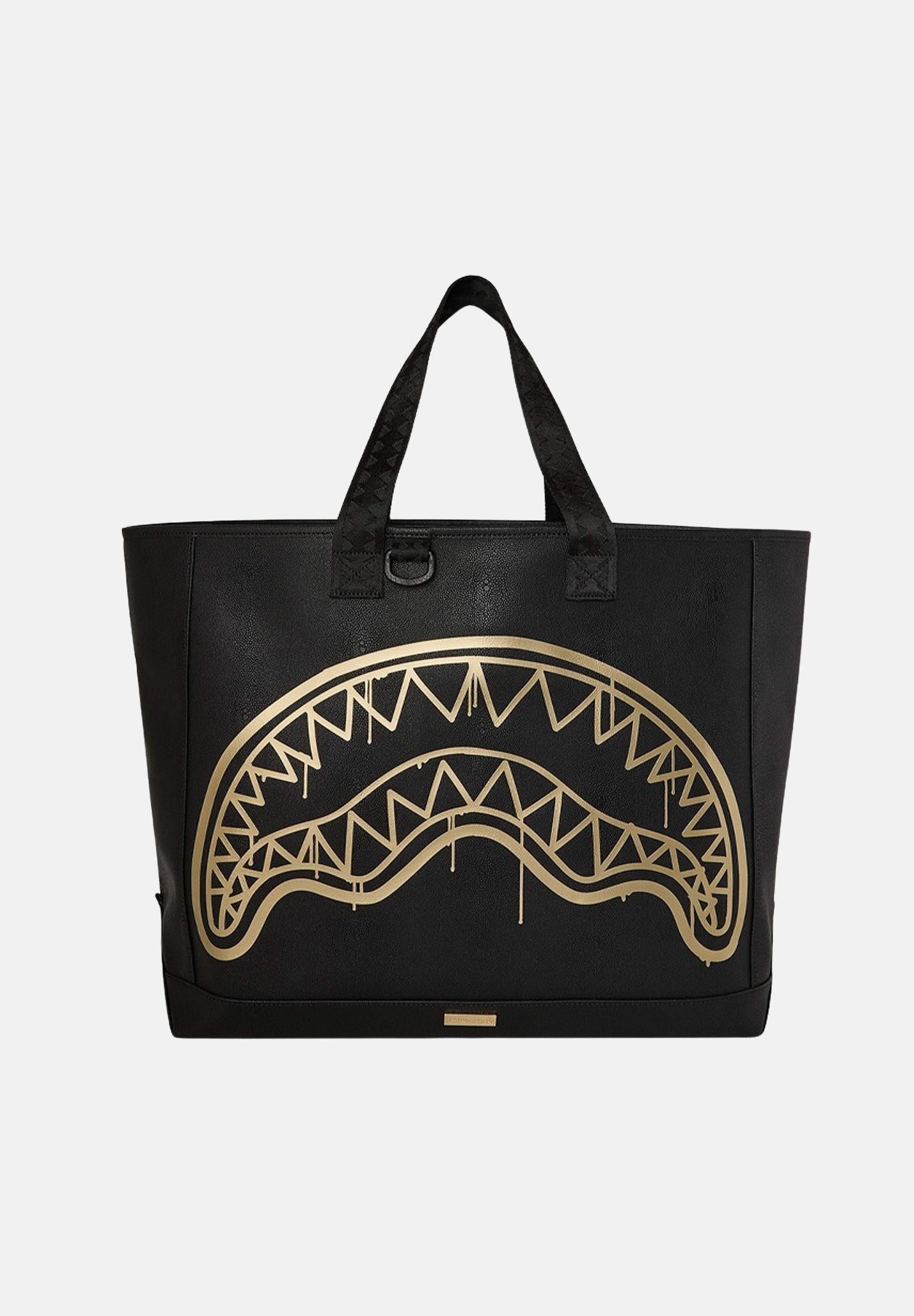 SPRAYGROUND Borsa Shopper That Gold Drip Nero