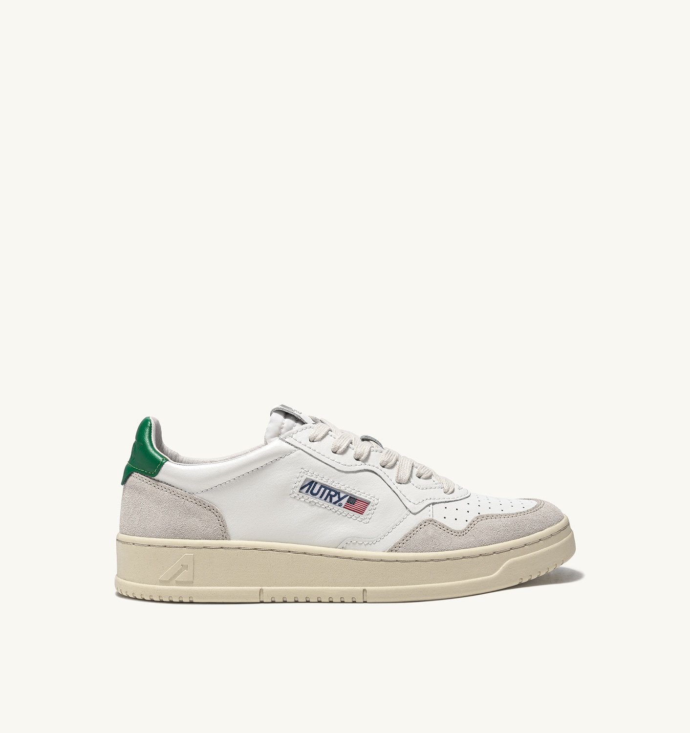 AUTRY Medialist In Pelle e Suede Talloncino Verde