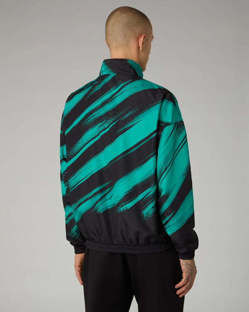 AUSTRALIAN Tuta Completa In Microfibra Con Zip Verde/Nero SS26