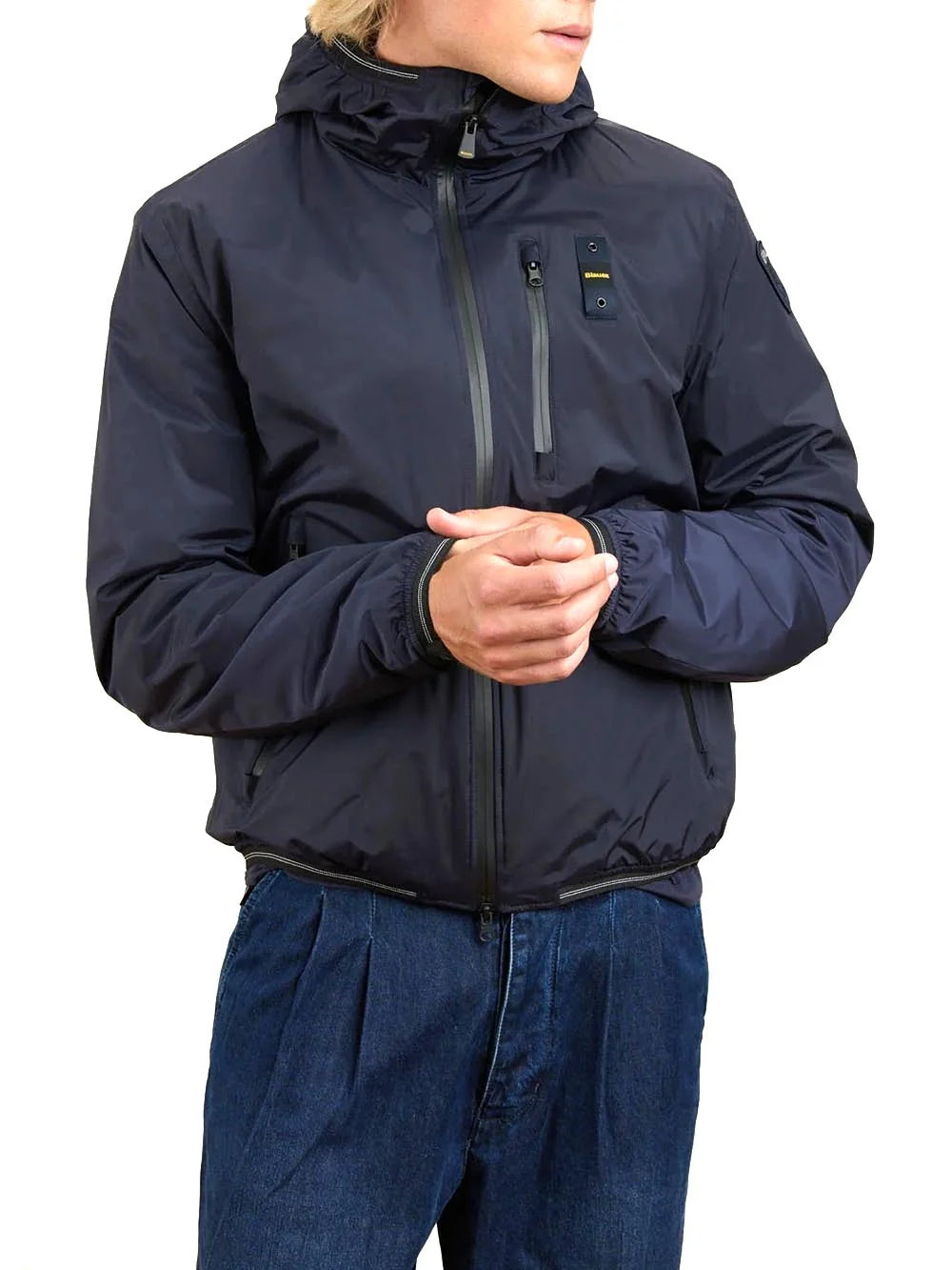 BLAUER Giubbotto Devon Con Cappuccio Blu