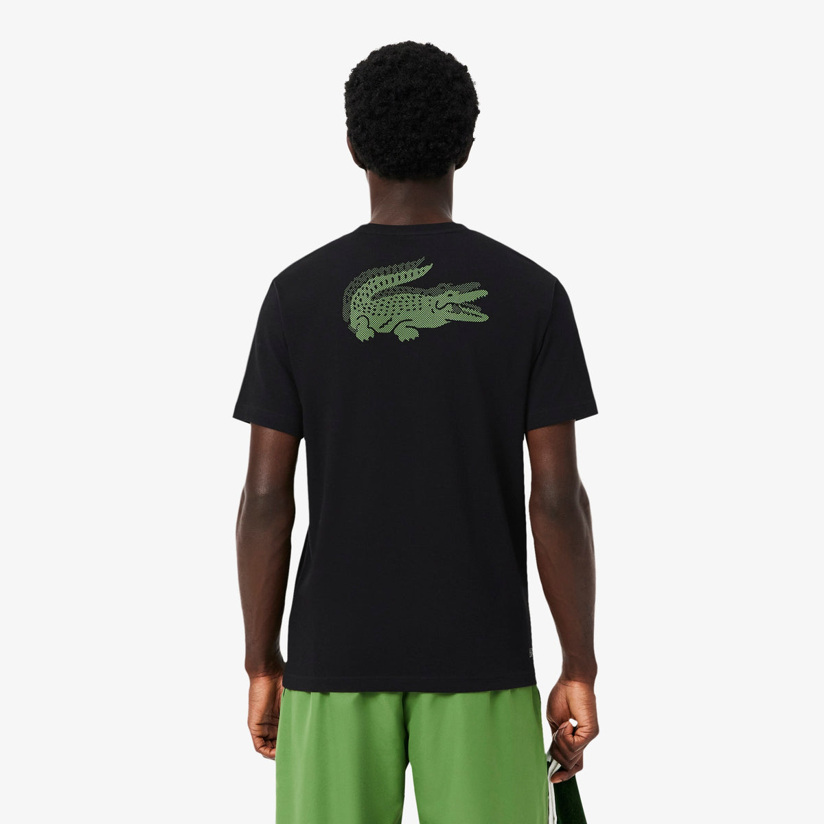 LACOSTE T-Shirt Logo Retro Nera