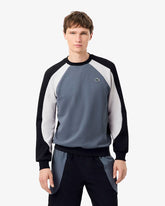 LACOSTE Felpa Colorblock Girocollo Grigia/Nera