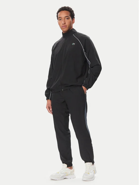 LACOSTE Tuta Completa Con Zip Senza Cappuccio Nero