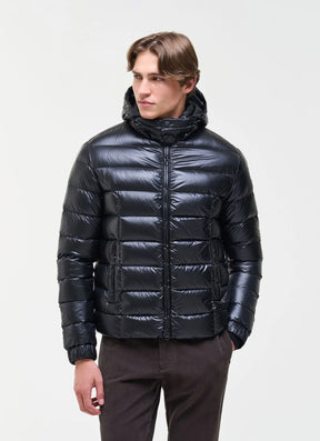 COLMAR Giubbotto Piumino Fasciato Con Cappuccio Nero 26/27
