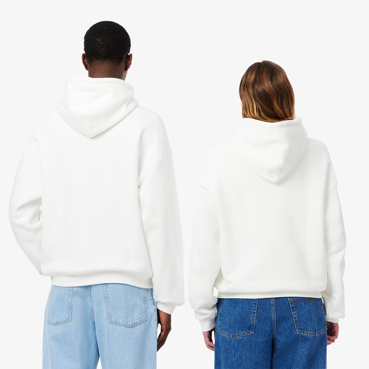 LACOSTE Felpa Con Cappuccio Bianca