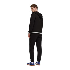 PUMA Tuta In Cotone Garzato Con Zip e cappuccio Nera