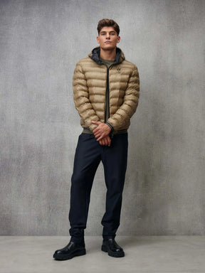 BLAUER Giubbotto Reversibile Liscio Uomo Invernale Nero/Beige